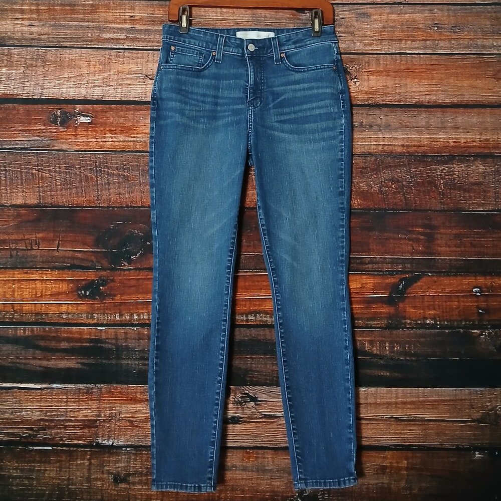 Levis Signature Gold Jeans 8 Short Skinny Totally Shaping Blue Denim Stretch - Picture 2 of 9